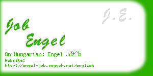 job engel business card